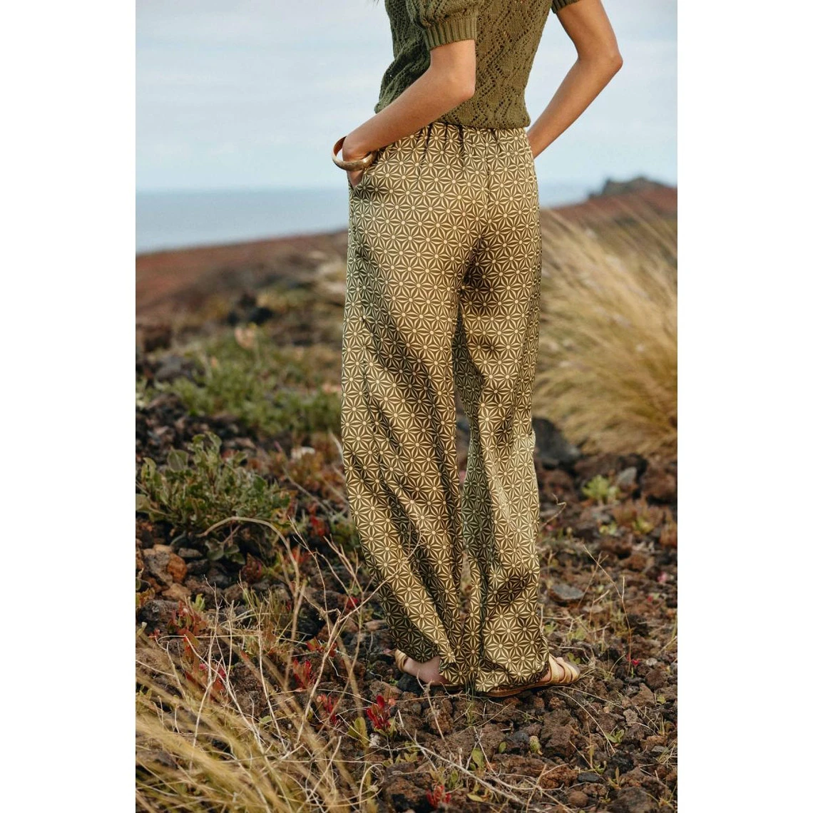 LA PETITE ETOILE Pantalon MOONA - Vert | 3 SUISSES – Image 3