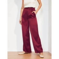 Pantalon Palazzo En Tissu Satiné | 3 SUISSES