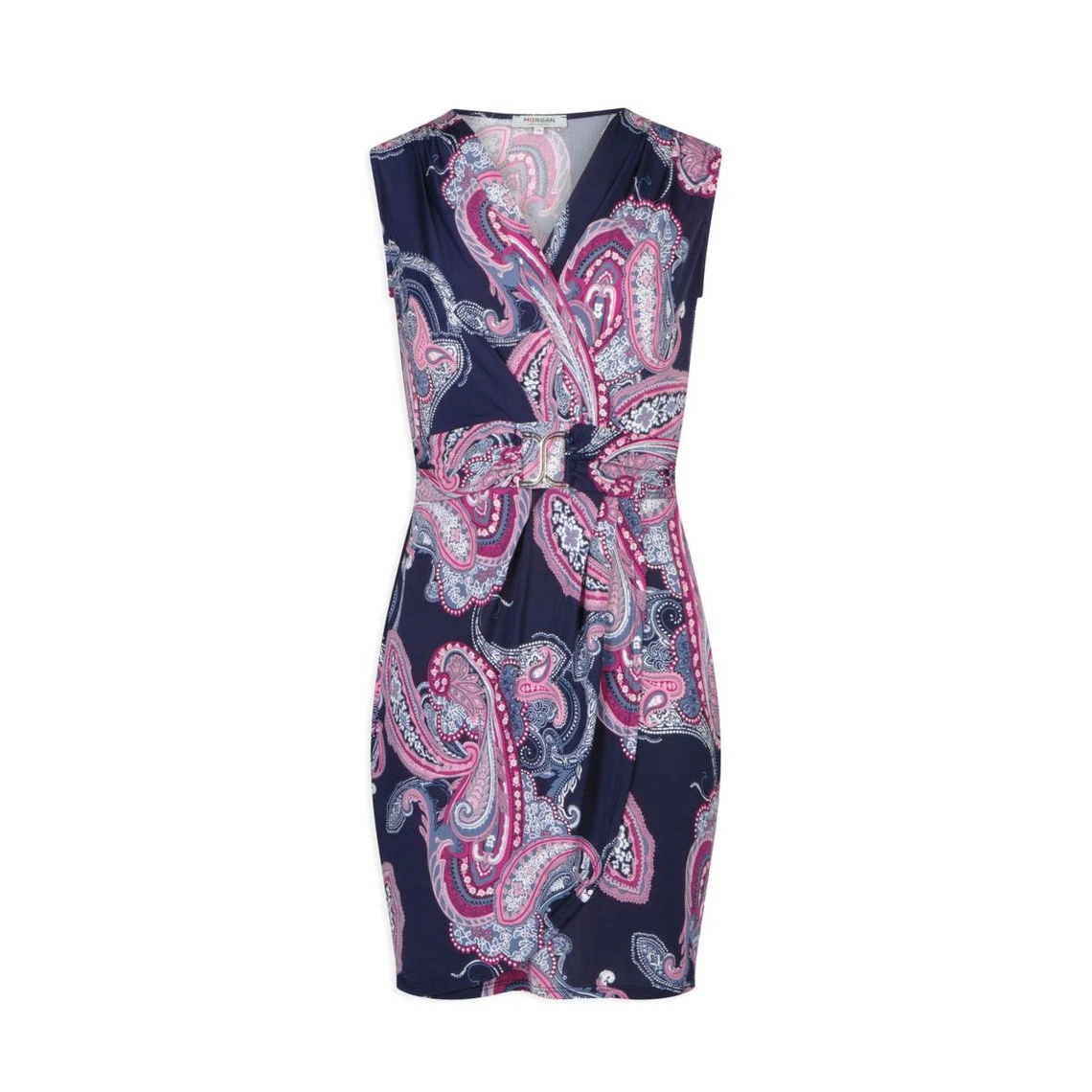 MORGAN Robe Ajustée Drapée Imprimé Cachemire | 3 SUISSES – Image 3