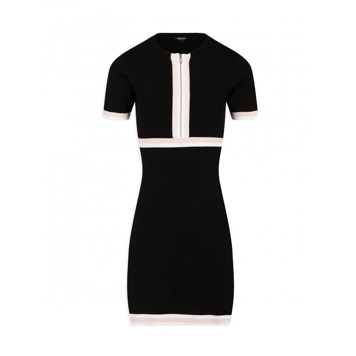 MORGAN Robe Ajustée Zippée Bandes Contrastantes | 3 SUISSES – Image 3