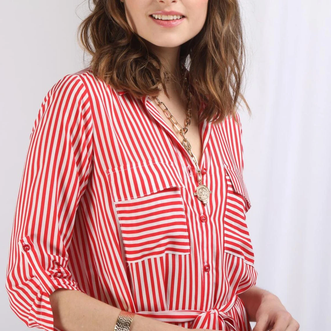 Robe Chemise Rayée Camille Réédition | Robe Longue 3 SUISSES – Image 6