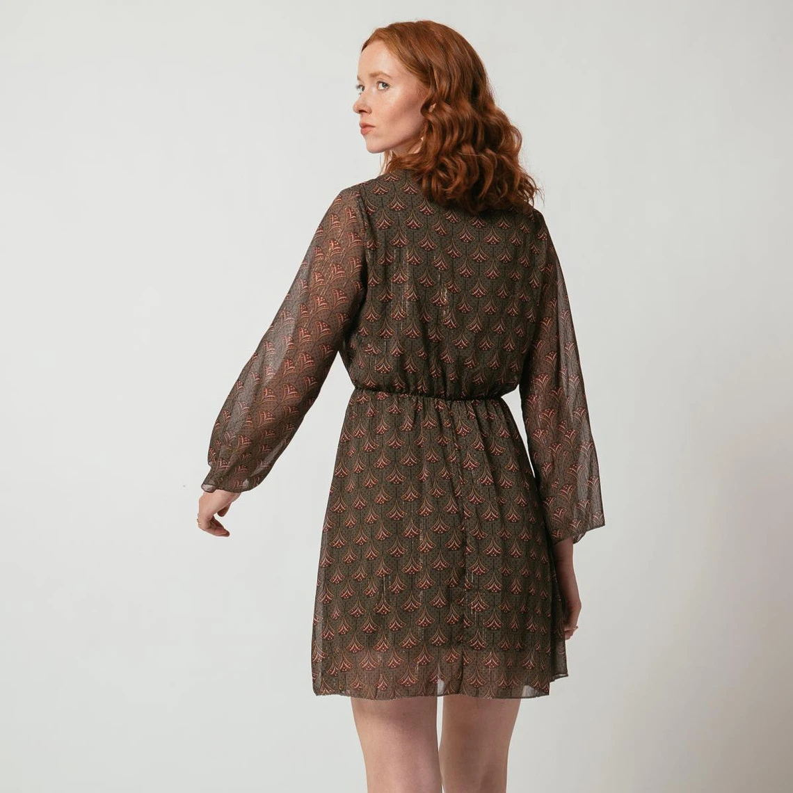 Robe Courte Croisée Imprimée Farah | Robe Courte 3 SUISSES – Image 2