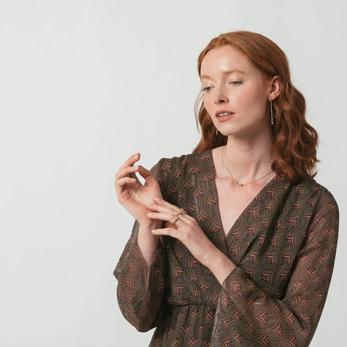 Robe Courte Croisée Imprimée Farah | Robe Courte 3 SUISSES – Image 3