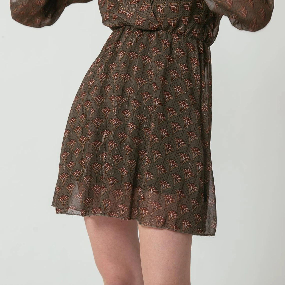 Robe Courte Croisée Imprimée Farah | Robe Courte 3 SUISSES – Image 4