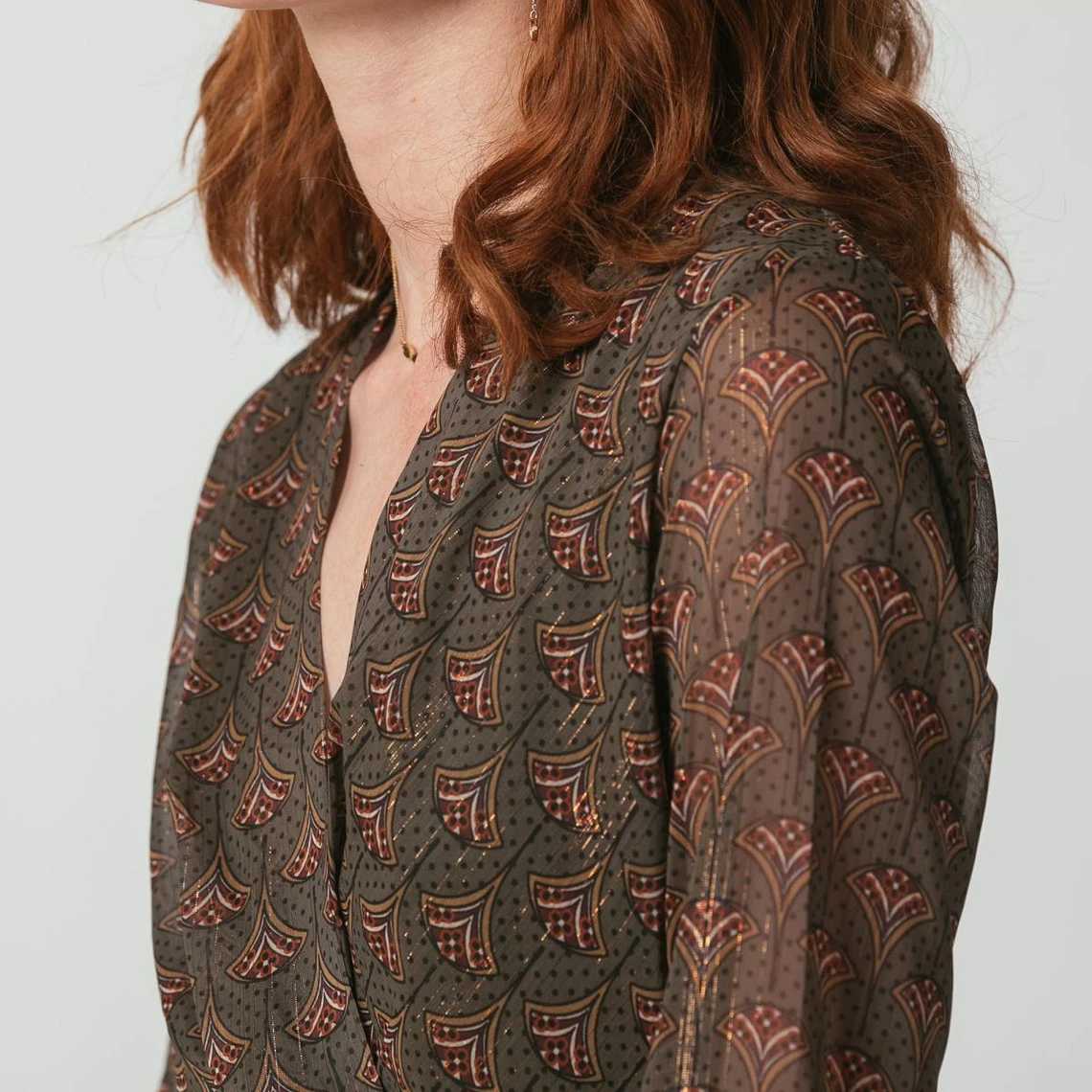 Robe Courte Croisée Imprimée Farah | Robe Courte 3 SUISSES – Image 5