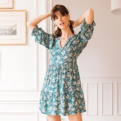 Robe Courte Marine | 3 SUISSES