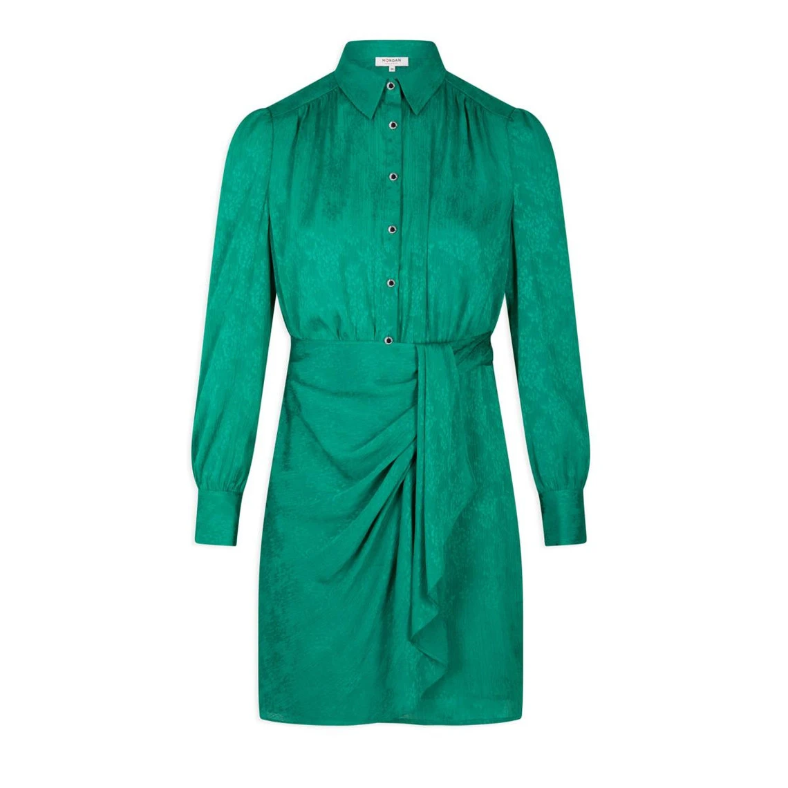 MORGAN Robe Droite Drapée Satinée Imprimée | 3 SUISSES – Image 3