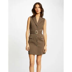 MORGAN Robe Droite Sans Manches Ceinturée | 3 SUISSES