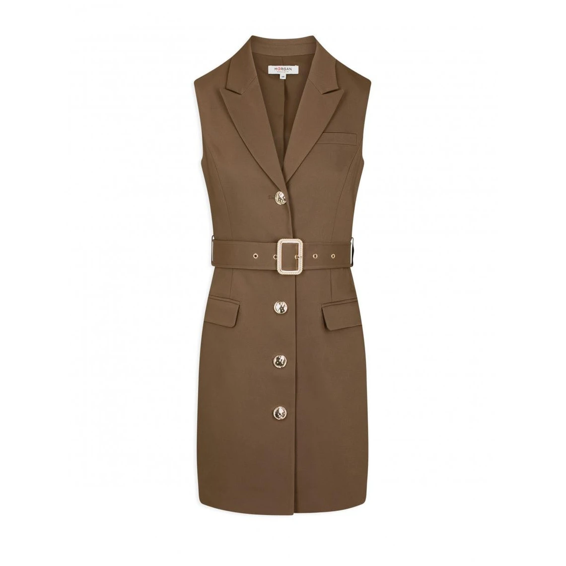 MORGAN Robe Droite Sans Manches Ceinturée | 3 SUISSES – Image 3