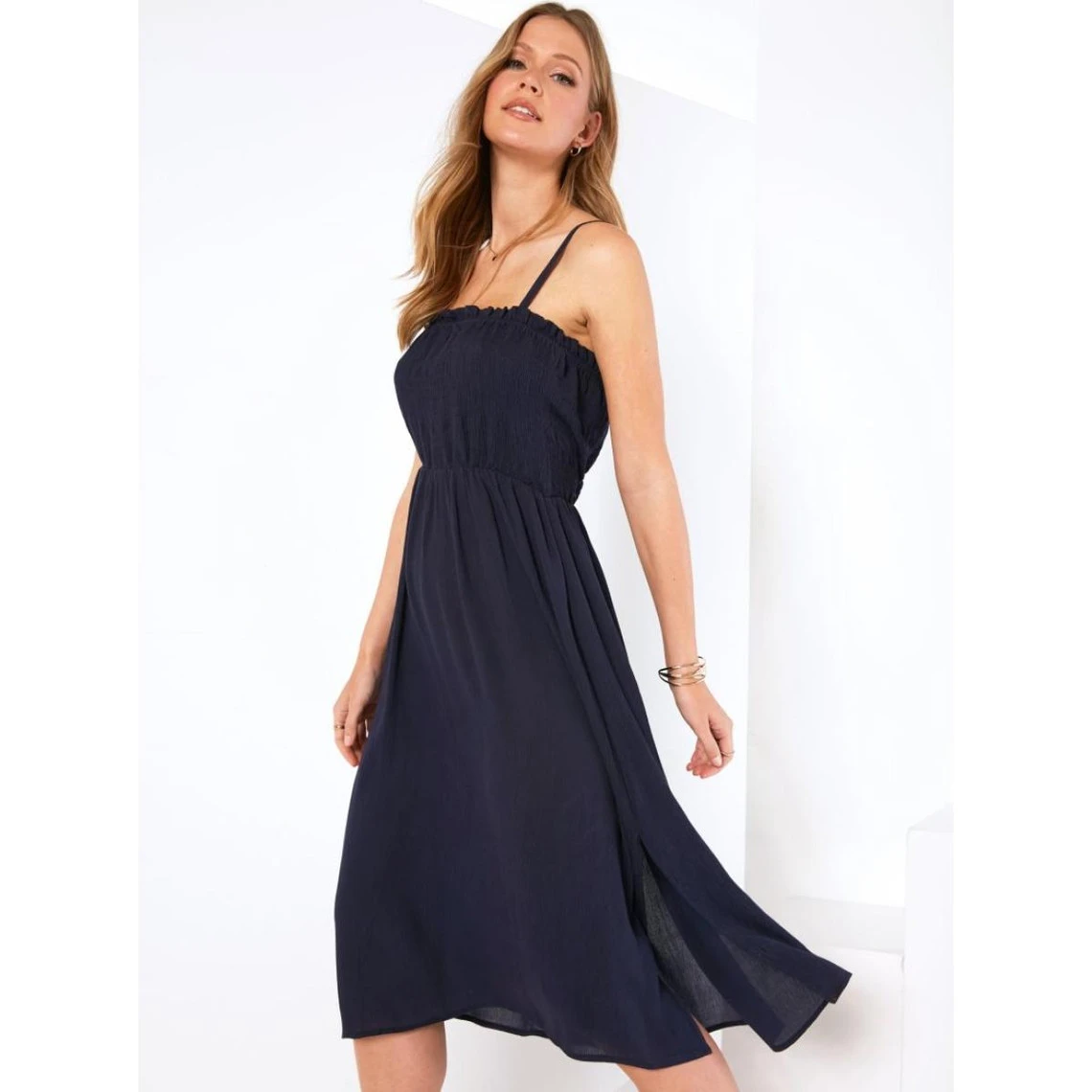 Robe En Crêpe Bambula à Bretelles Réglables | 3 SUISSES – Image 2