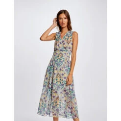 MORGAN Robe Midi évasée Imprimé Végétal | 3 SUISSES