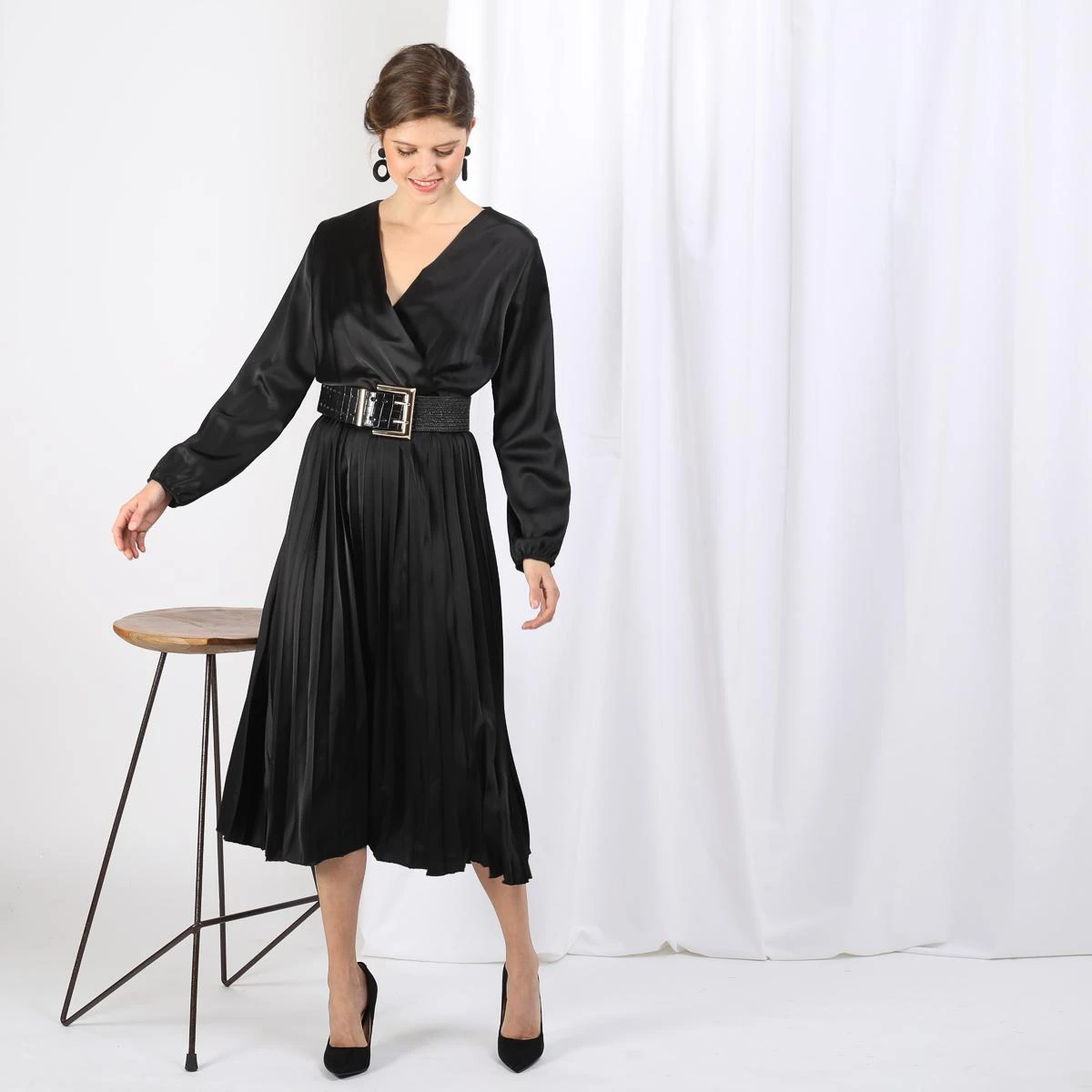 Robe Plissée Gisèle | Robe Longue 3 SUISSES – Image 3