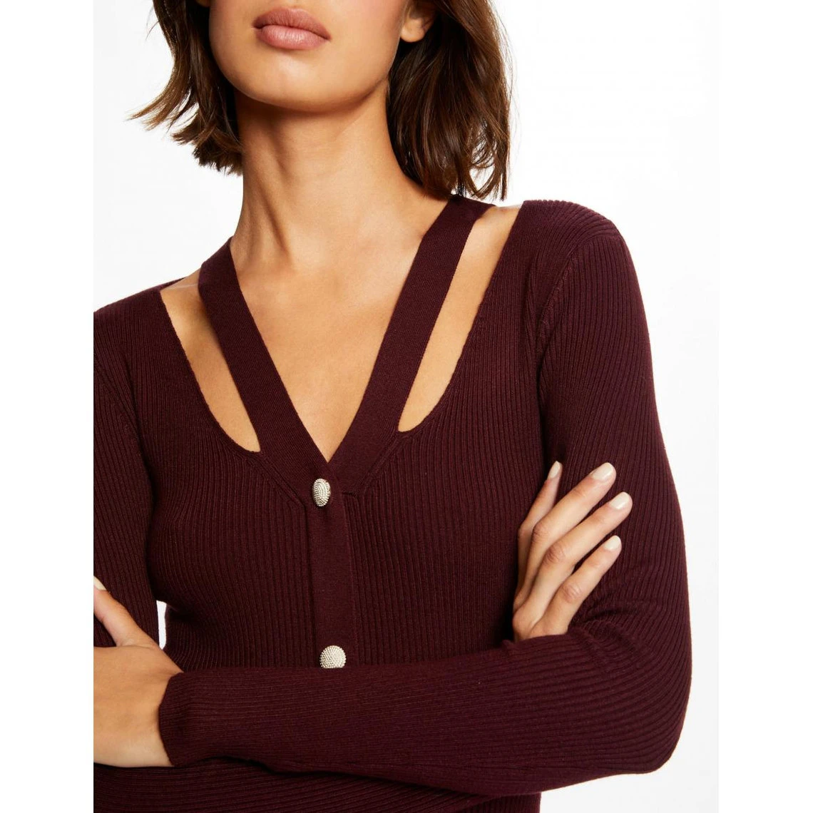 MORGAN Robe Pull Ajustée Avec Boutons | 3 SUISSES – Image 6