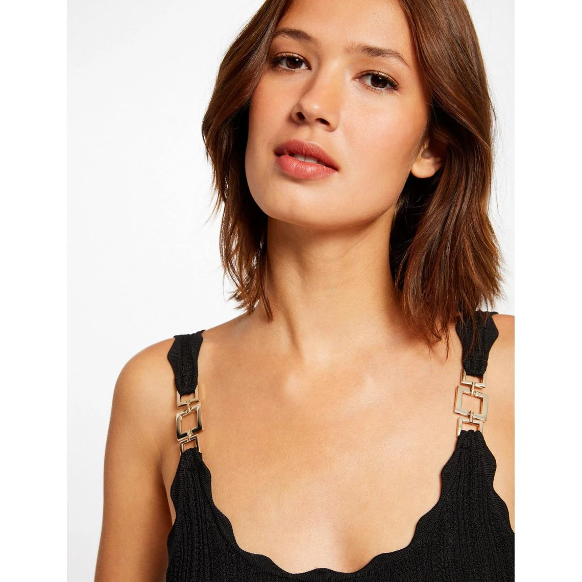 MORGAN Robe Pull Midi évasée à Bretelles | 3 SUISSES – Image 6