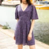 LA PETITE ETOILE Robe Violette Manches Courtes ZANA | 3 SUISSES