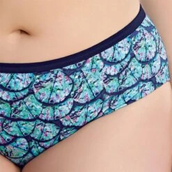 Slip De Bain Taille Mi-haute Imprimé - Bleu Nuit | 3 SUISSES