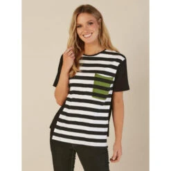 T-shirt à Manches Courtes Au Design Asymétrique | 3 SUISSES