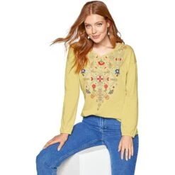 T-shirt à Poignets élastiques Avec Impression Sur Le Devant | 3 SUISSES