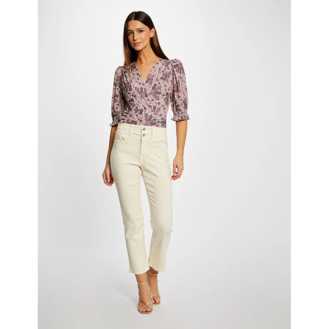 MORGAN T-shirt Manches 3/4 Imprimé Végétal | 3 SUISSES – Image 2