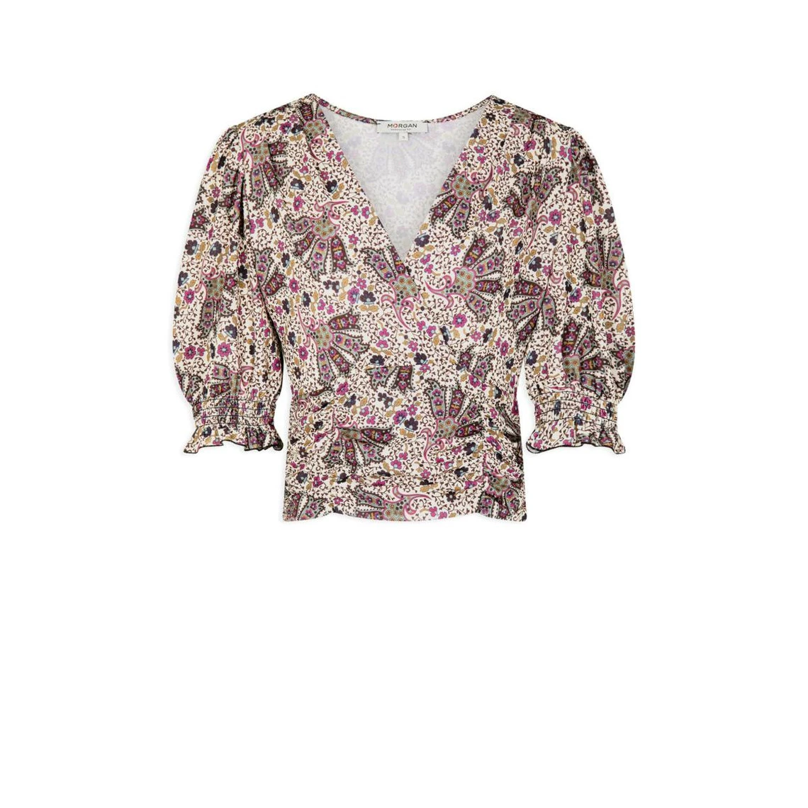 MORGAN T-shirt Manches 3/4 Imprimé Végétal | 3 SUISSES – Image 3