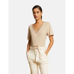 MORGAN T-shirt Manches Courtes à Col En V | 3 SUISSES