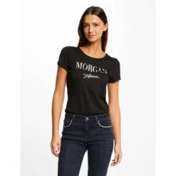MORGAN T-shirt Manches Courtes Ă Inscription | 3 SUISSES