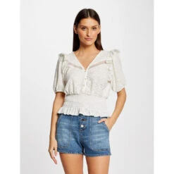 MORGAN T-shirt Manches Courtes Brodé | 3 SUISSES