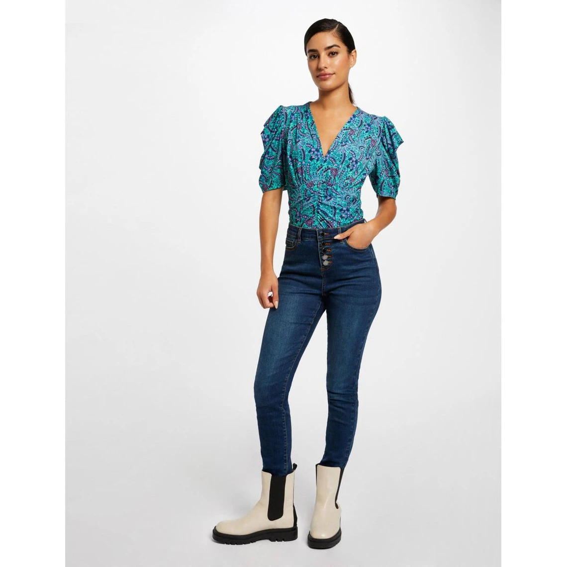 MORGAN T-shirt Manches Courtes Imprimé Abstrait | 3 SUISSES – Image 2