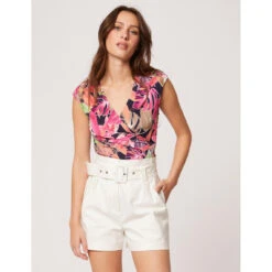 MORGAN T-shirt Manches Courtes Imprimé Végétal | Débardeur 3 SUISSES