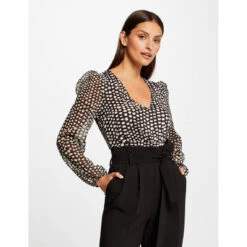 MORGAN T-shirt Manches Longues Imprimé à Pois | 3 SUISSES