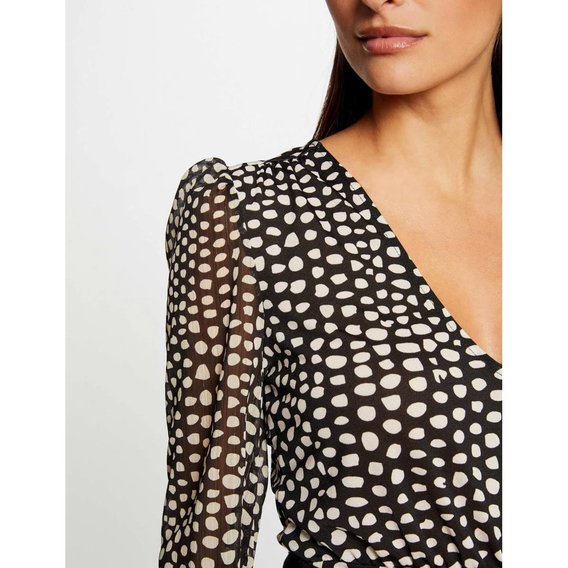 MORGAN T-shirt Manches Longues Imprimé à Pois | 3 SUISSES – Image 4