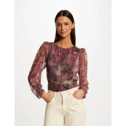 MORGAN T-shirt Manches Longues Imprimé Végétal | 3 SUISSES