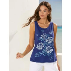 T-shirt Sans Manches Imprimé Sur Le Devant | 3 SUISSES