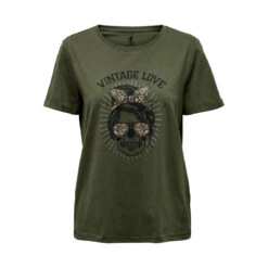 ONLY T-shirt Vert | 3 SUISSES