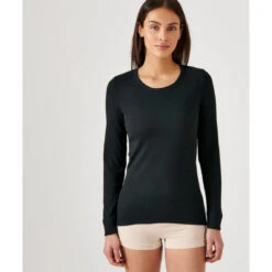 DAMART Tee Shirt Manches Longues. Noir Thermolactyl | 3 SUISSES