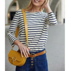 LA PETITE ETOILE Top MARJO Ecru/marine | 3 SUISSES