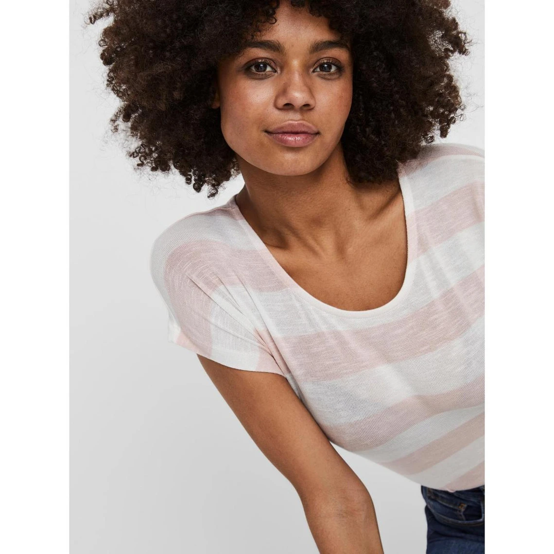 Vero Moda T-shirt Manches Courtes à Rayure | 3 SUISSES – Image 2