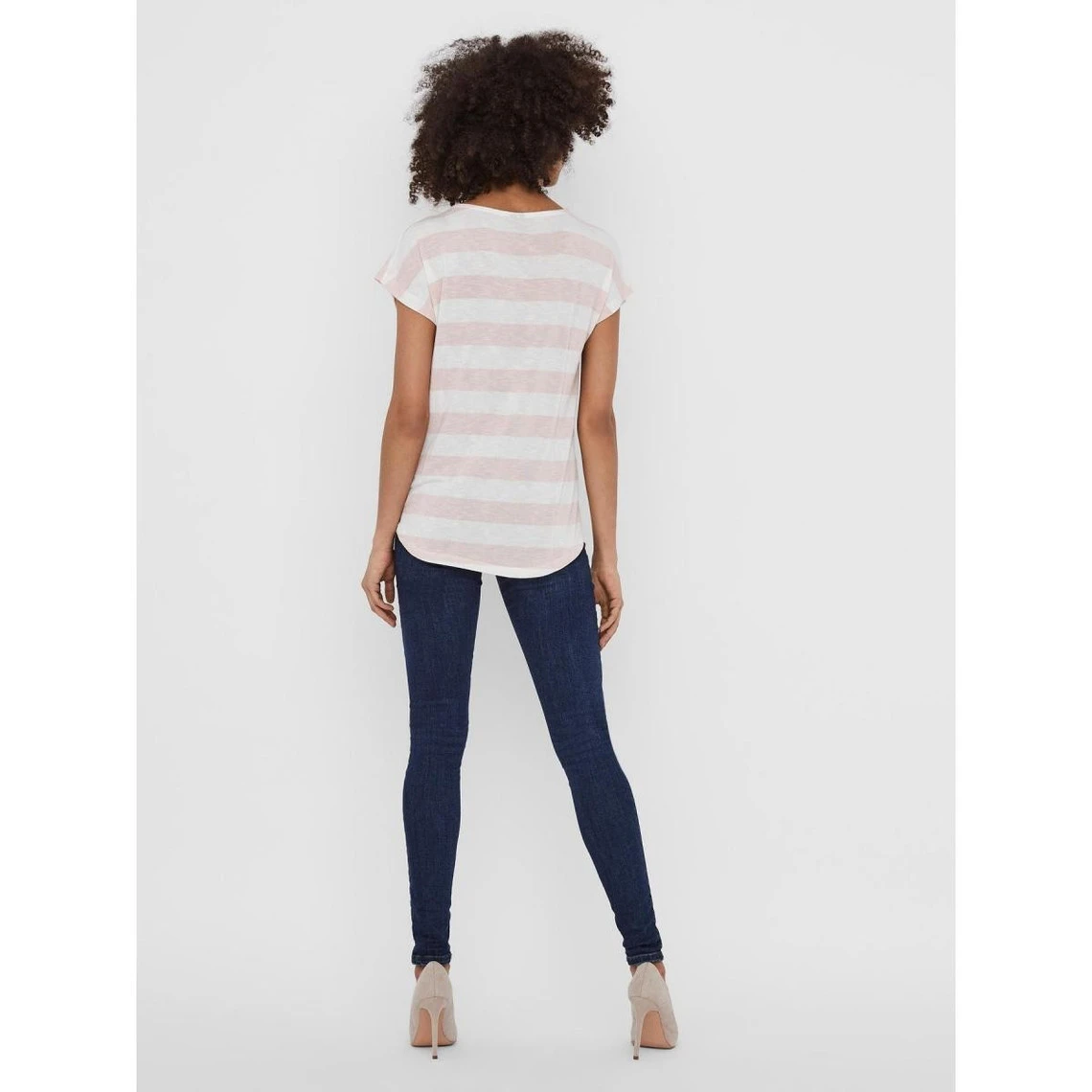 Vero Moda T-shirt Manches Courtes à Rayure | 3 SUISSES – Image 4