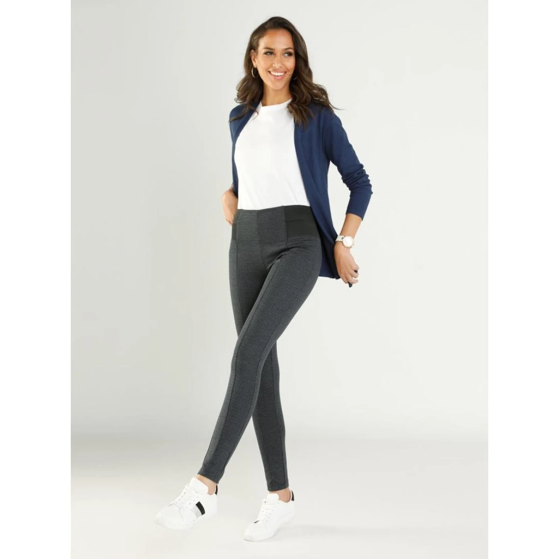 Tregging à Carreaux Avec Bandes élastiques Latérales | 3 SUISSES – Image 4